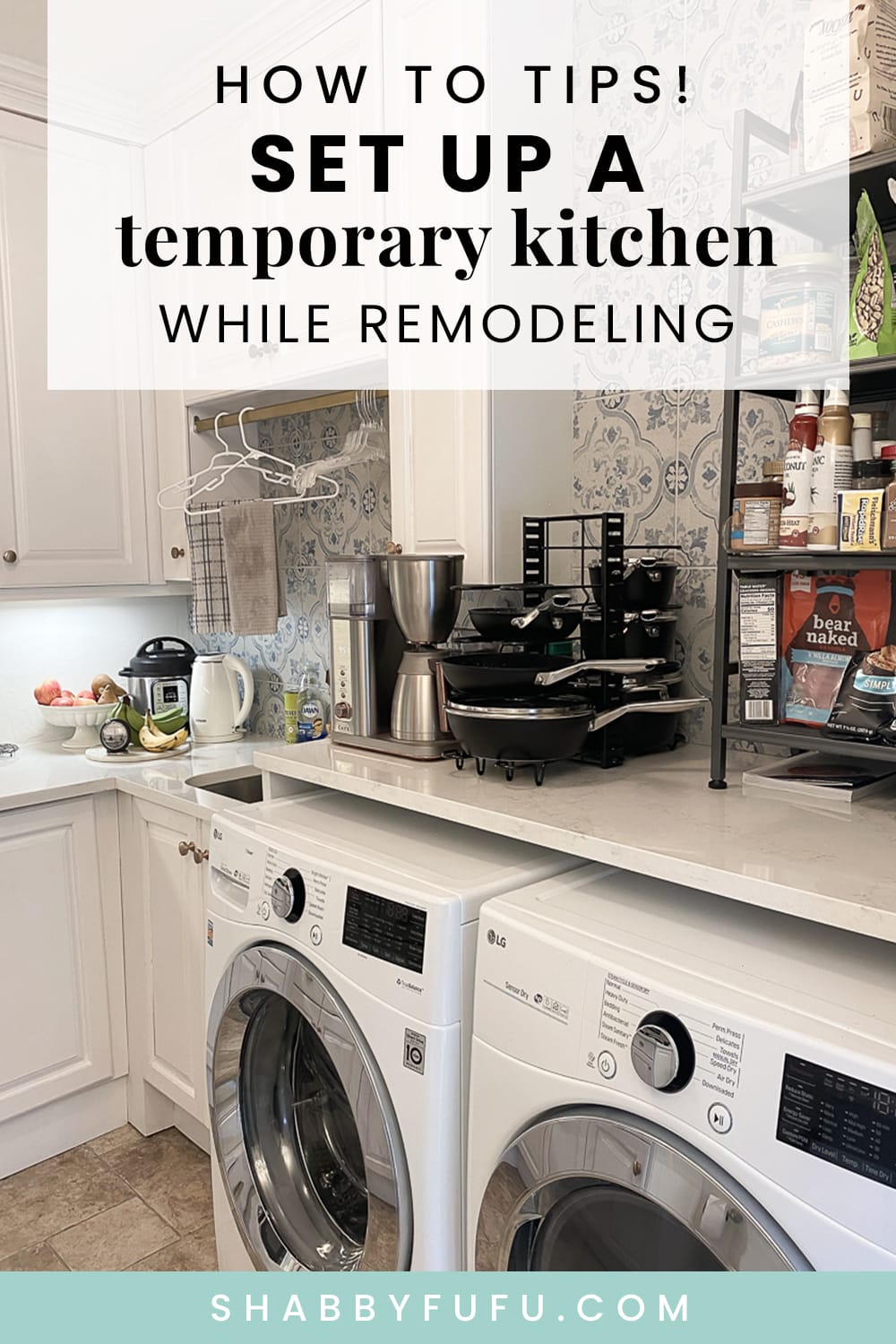 how to set up a temporary kitchen