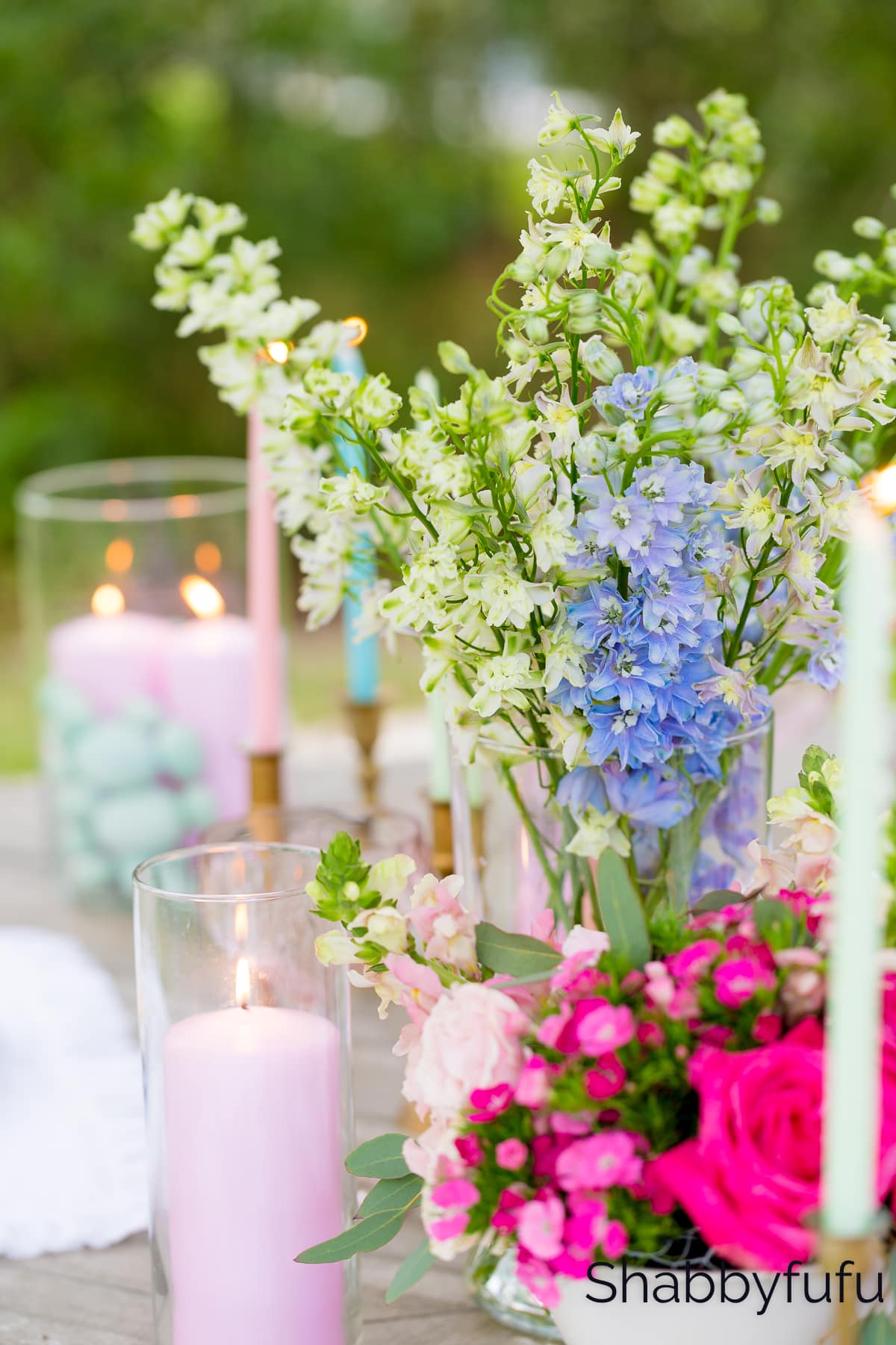 Romantic style flower arrangement Shabbyfufu