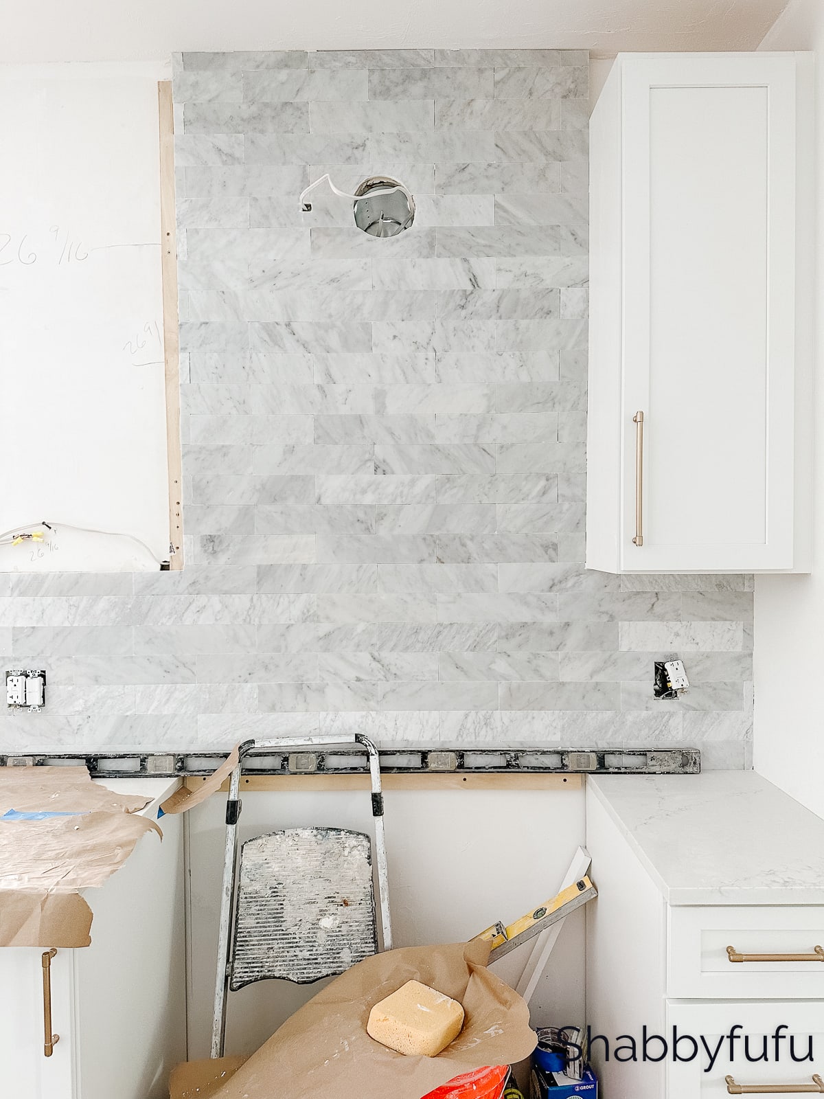 kitchen tile Carrara marble