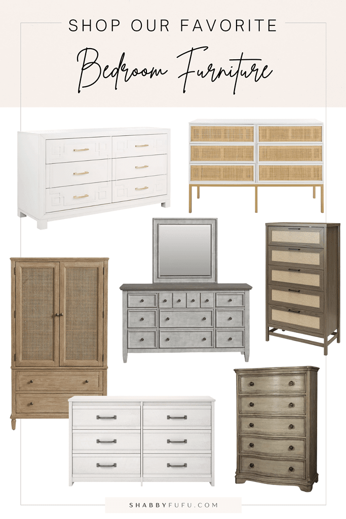 collage featuring bedroom furniture