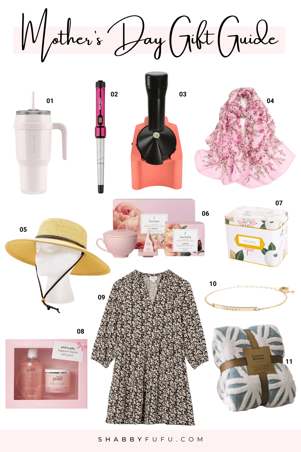 Mother's Day Gift Guide collage image featuring Amazon products