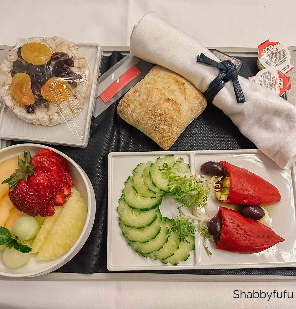 business class dinner Air France