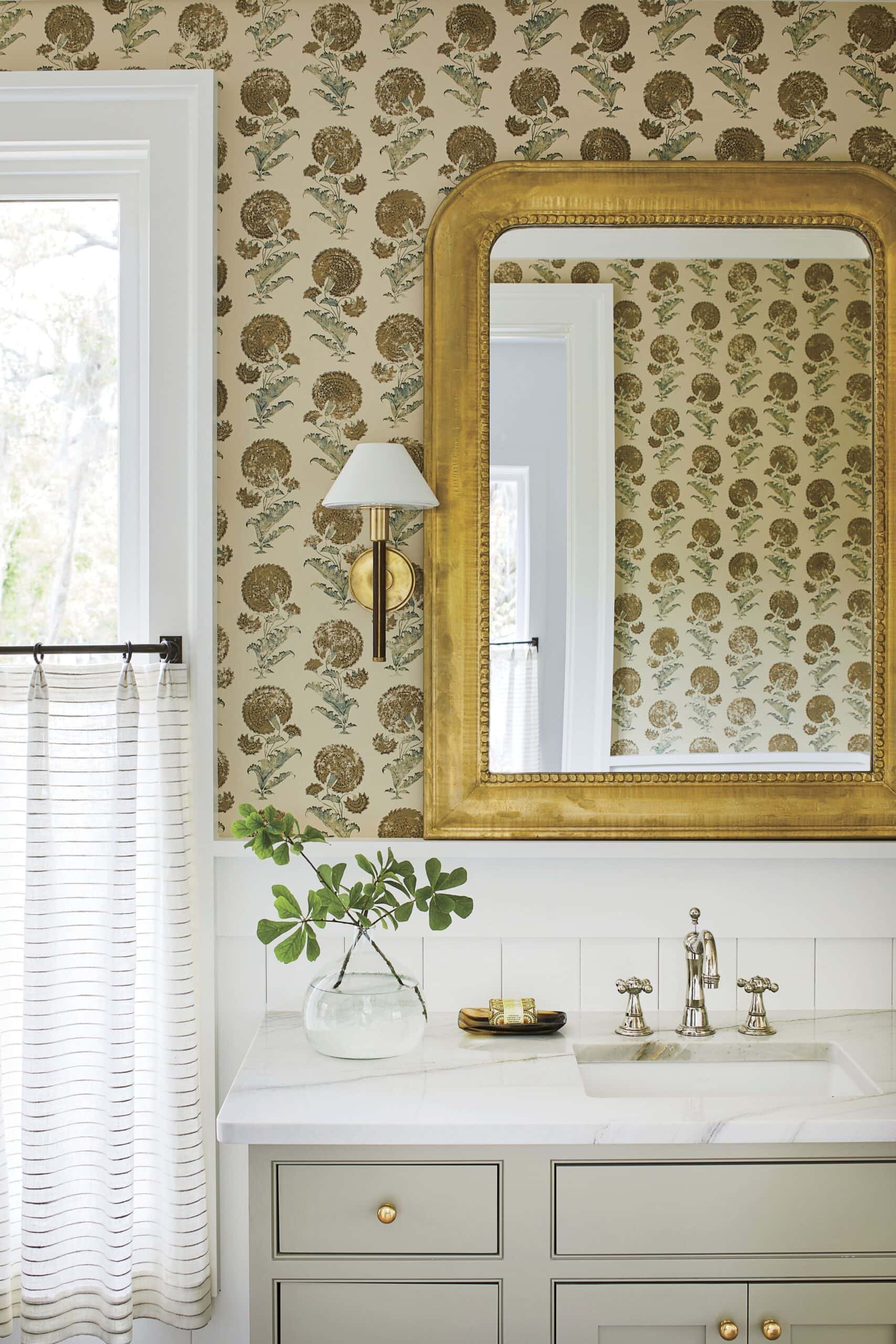 Beach style bathroom featured in home tour