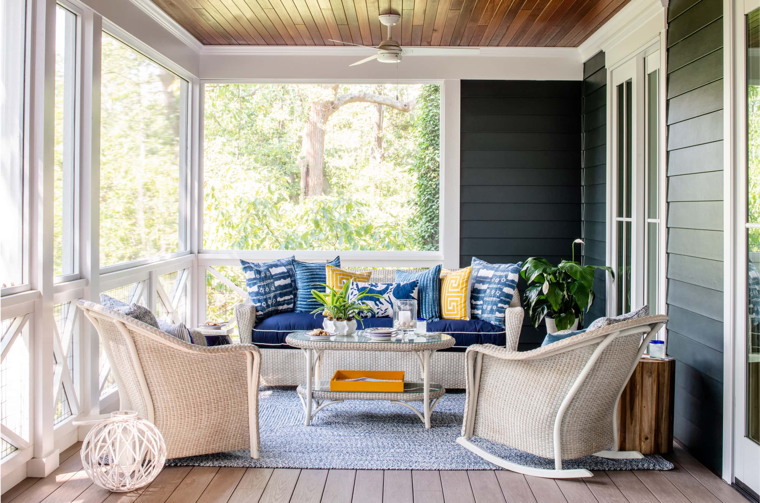 example of coastal inspired home design porch