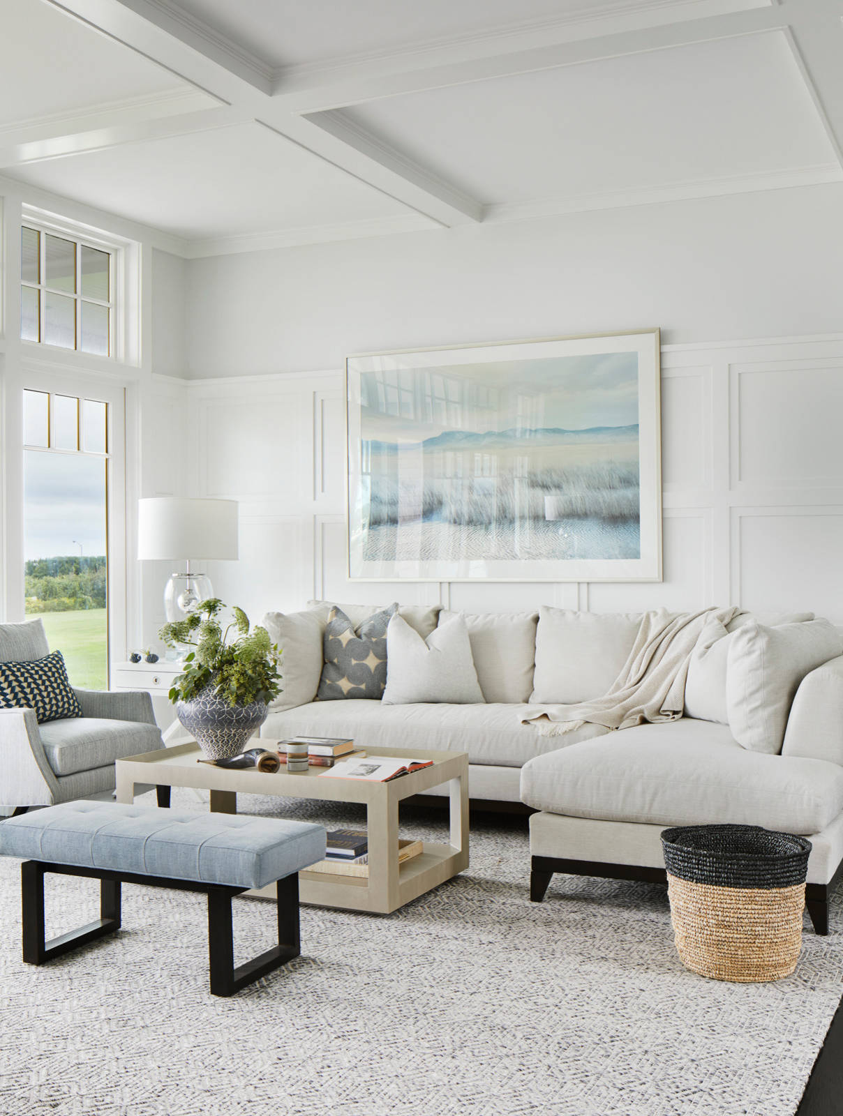 beach style in coastal living room