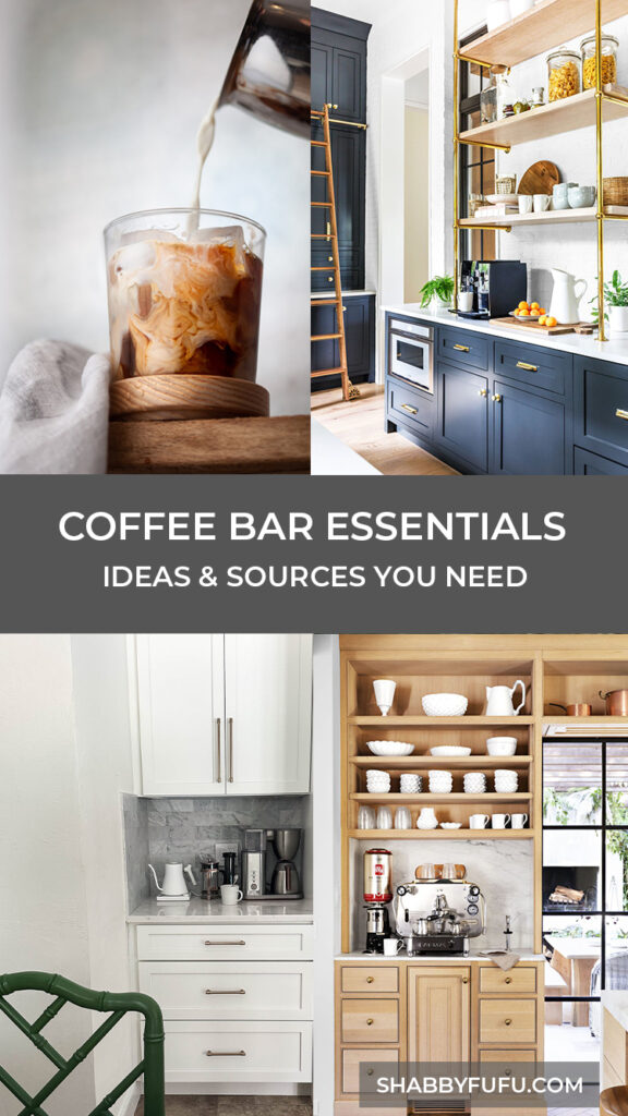 Coffee Bar Ideas - Set Up Guide For Your Kitchen - shabbyfufu.com