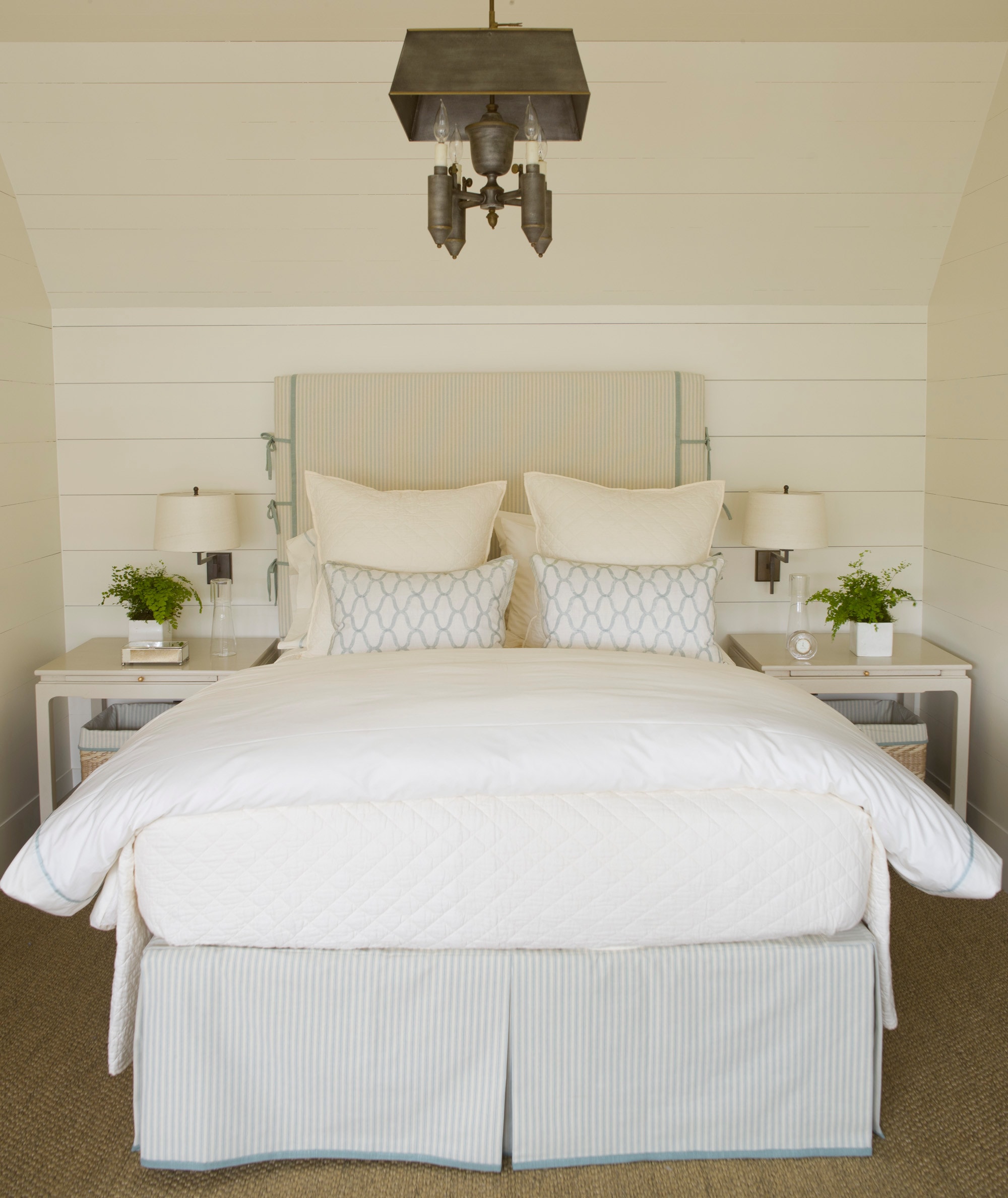 Guest Bedroom in traditional sophistication style featured in home tour