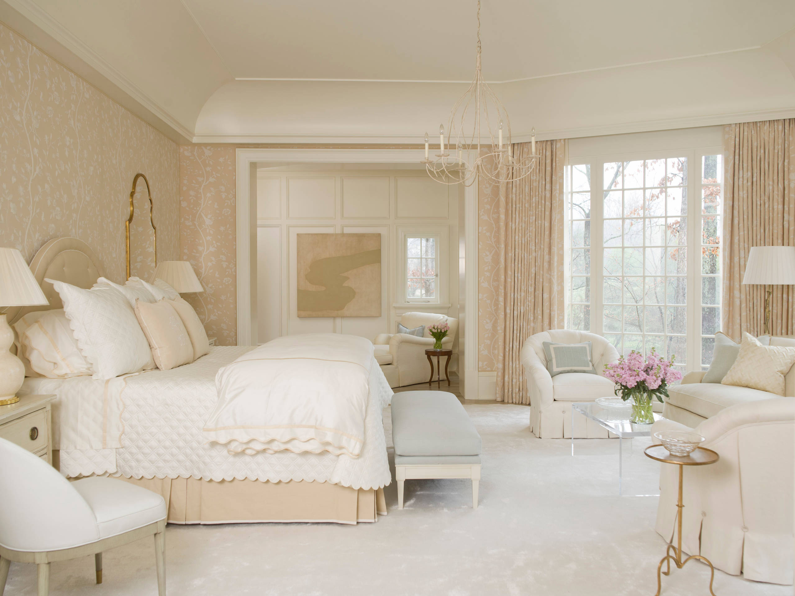 Traditional and classic bedroom featured in home tour