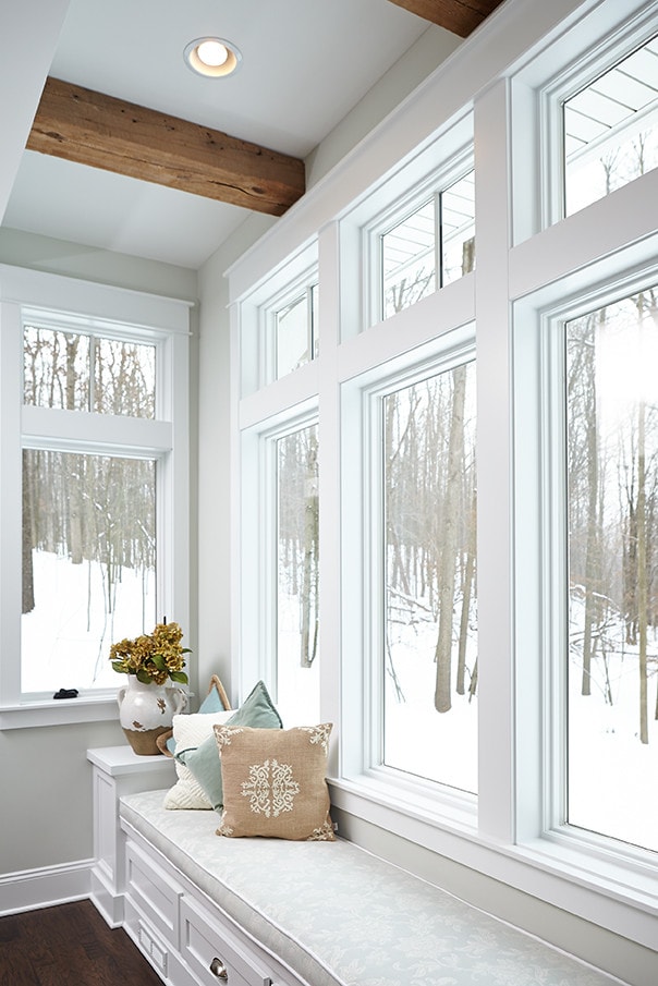 Bay window in home tour with a traditional style