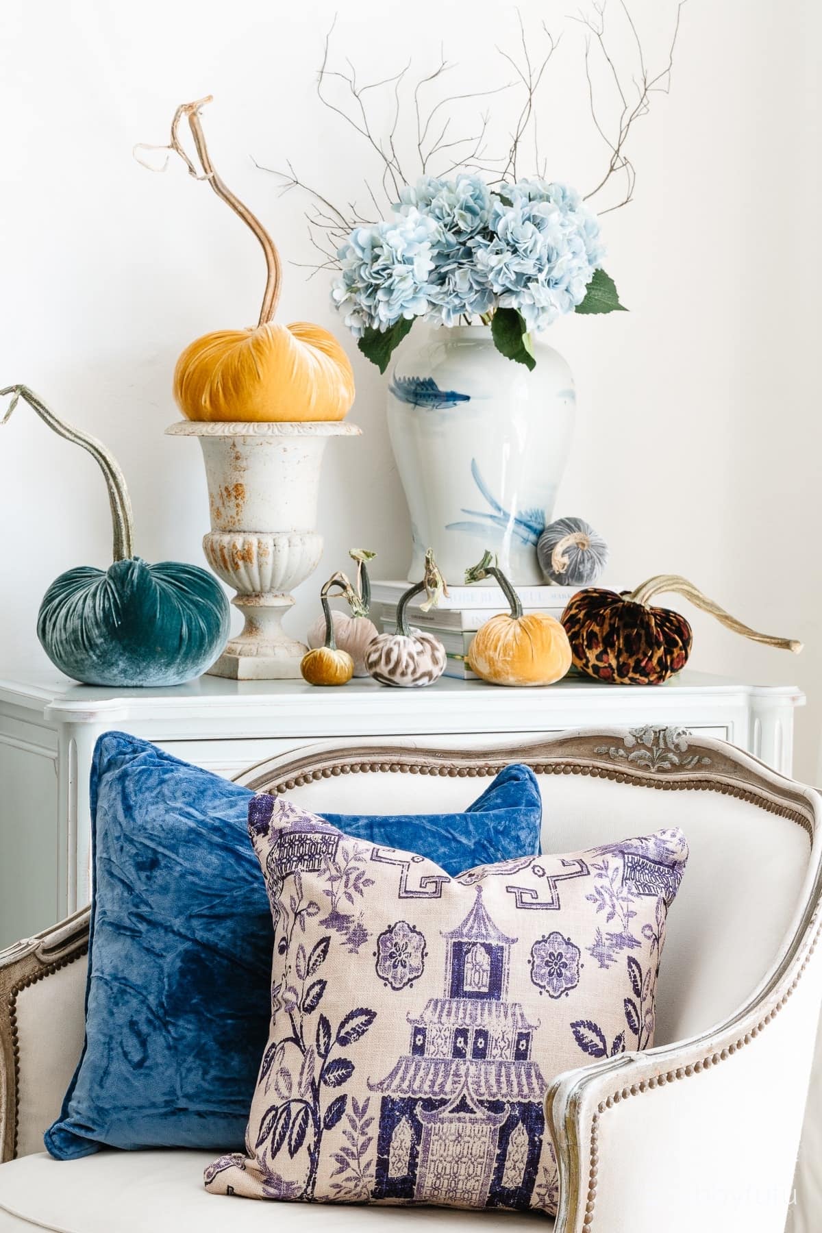 Luxe Fall Decorating With Velvet