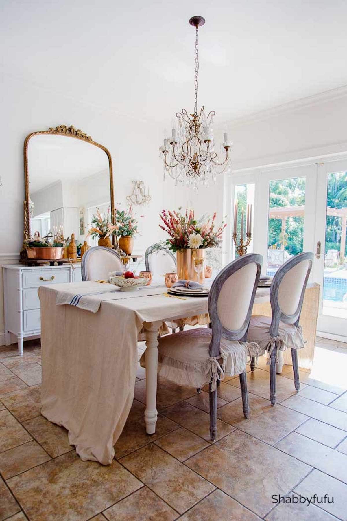 Rustic European Fall Dining Room & More – French Country Fridays 340
