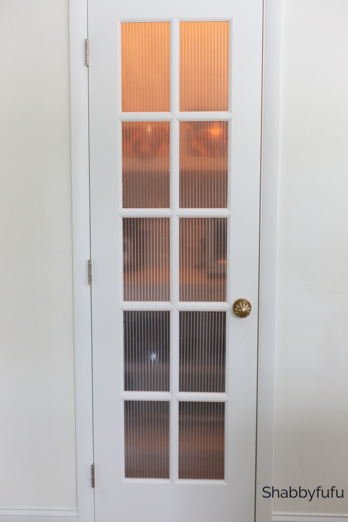 reeded glass film for door