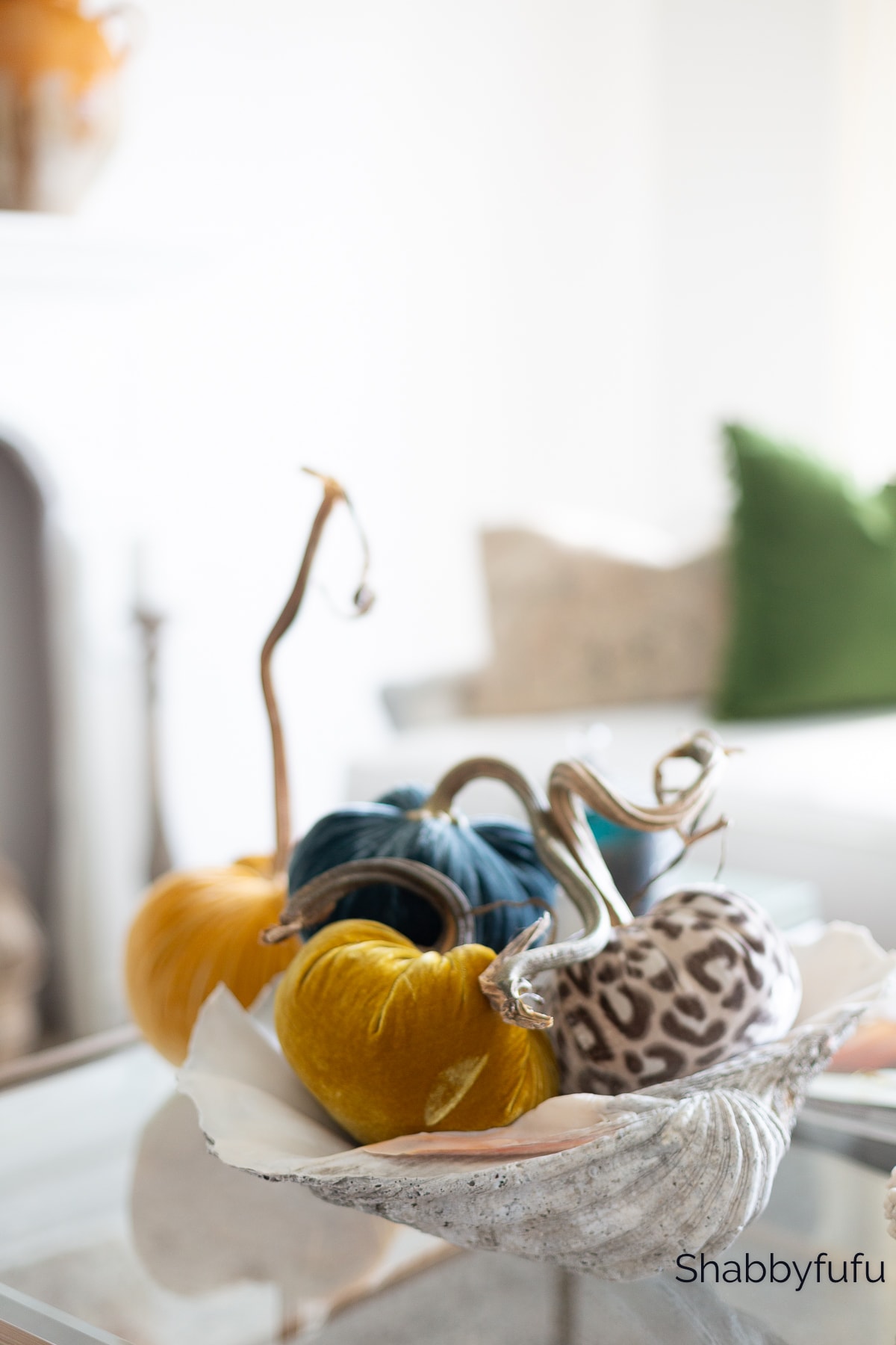 silk velvet pumpkins for fall