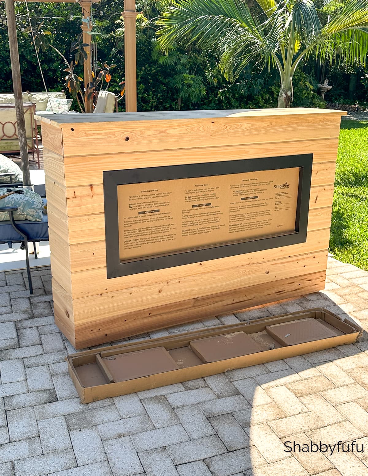 outdoor fireplace diy project