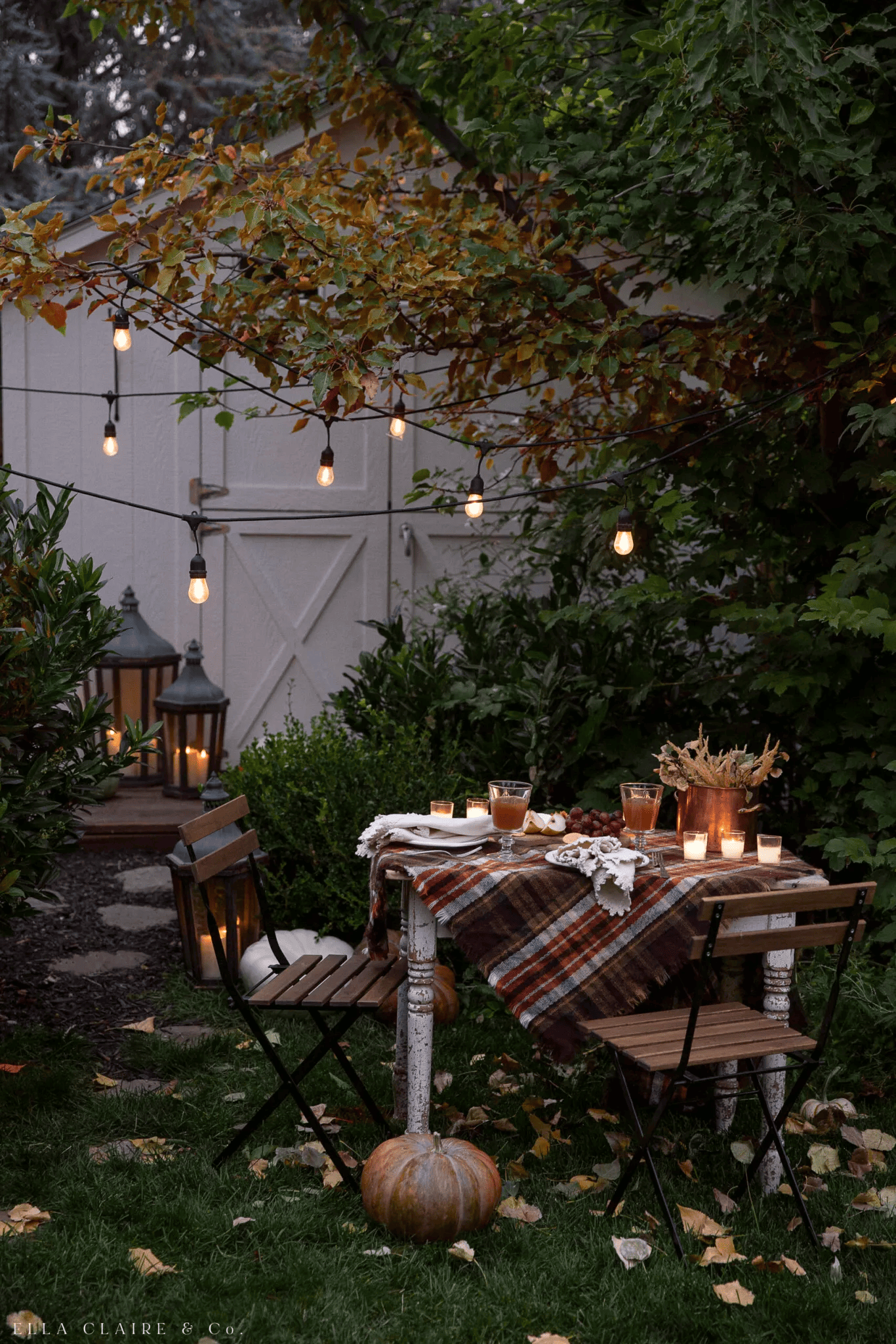 oOutdoor patio featuring hanging lights outdoor decorating ideas