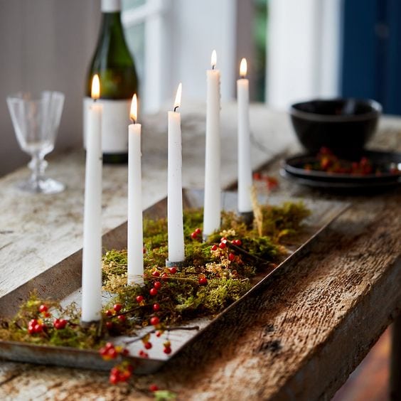 Rustic centerpiece idea for the holidays
