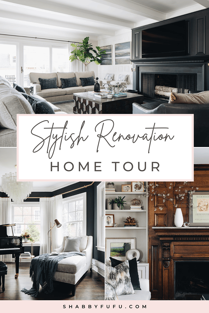 Stylish Renovation in this Chicago Home Tour - shabbyfufu.com - Chicago Custom Home Renovation Costs