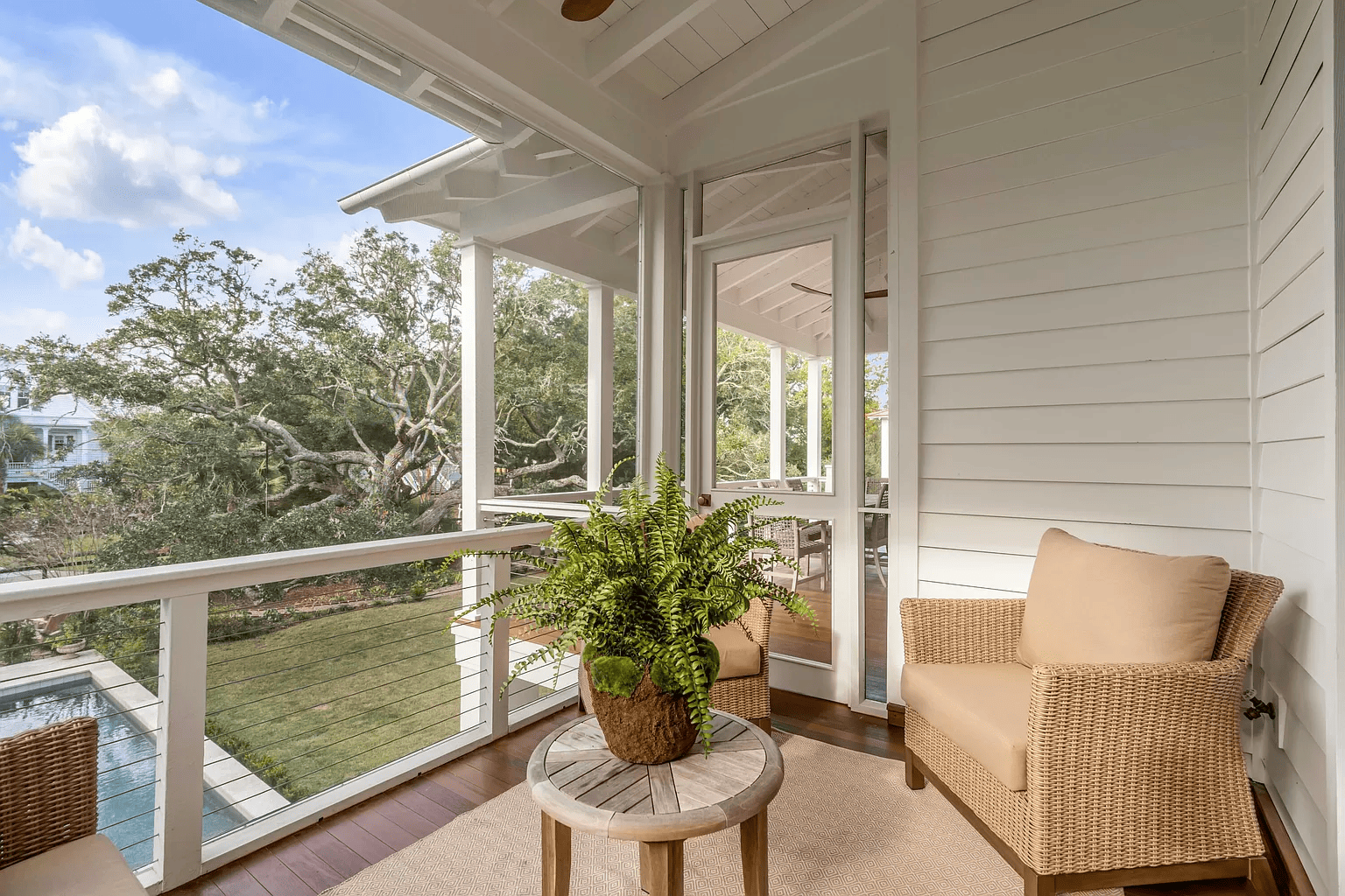 Home tour featuring Charleston Harbor home traditional porch