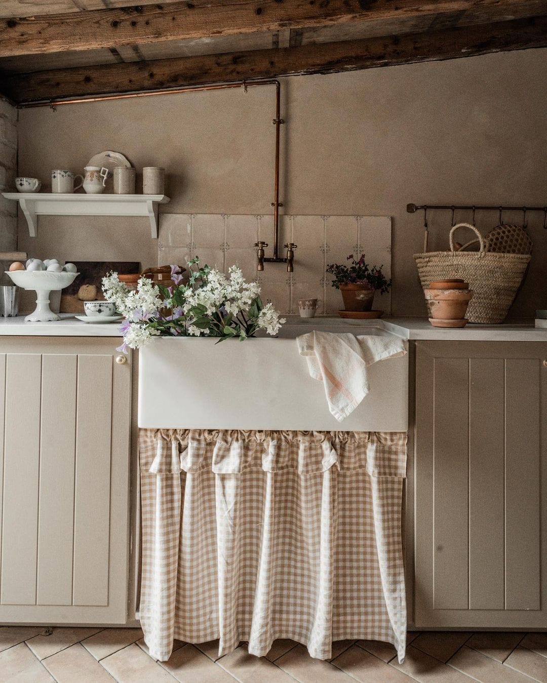 cottage style kitchen featured as a example of old homes timeless charm