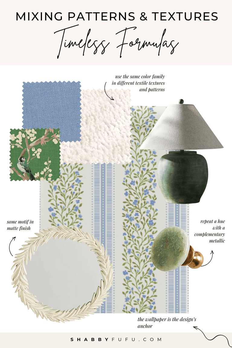 The Magic Of Mixing Patterns and Textures with Confidence - shabbyfufu.com