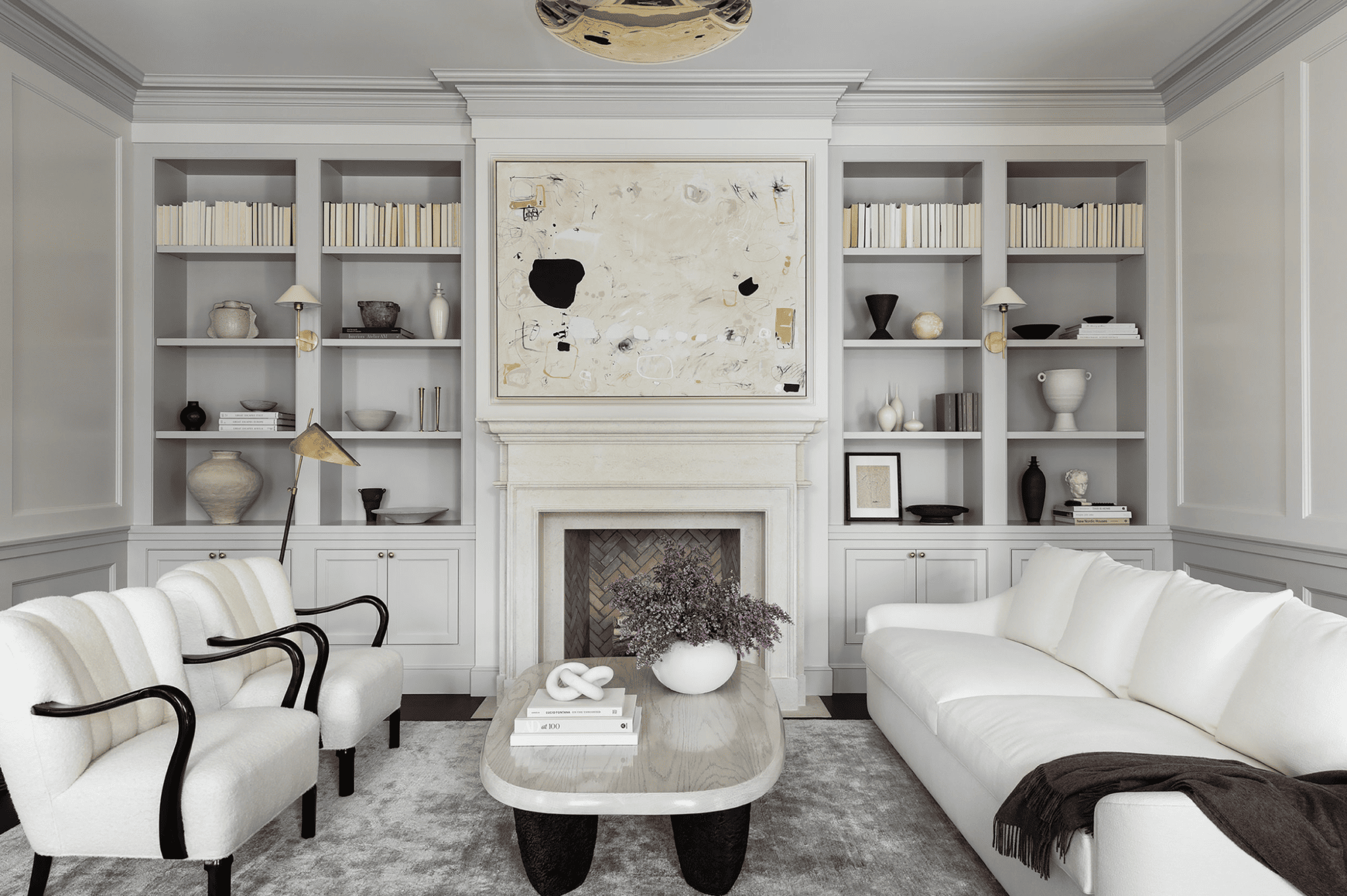Quiet luxury living room example in home decor