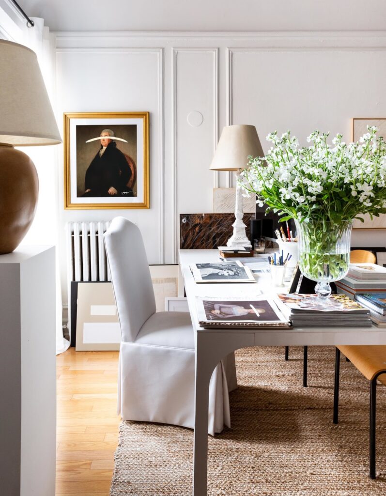 Quiet luxury home office example in home decor