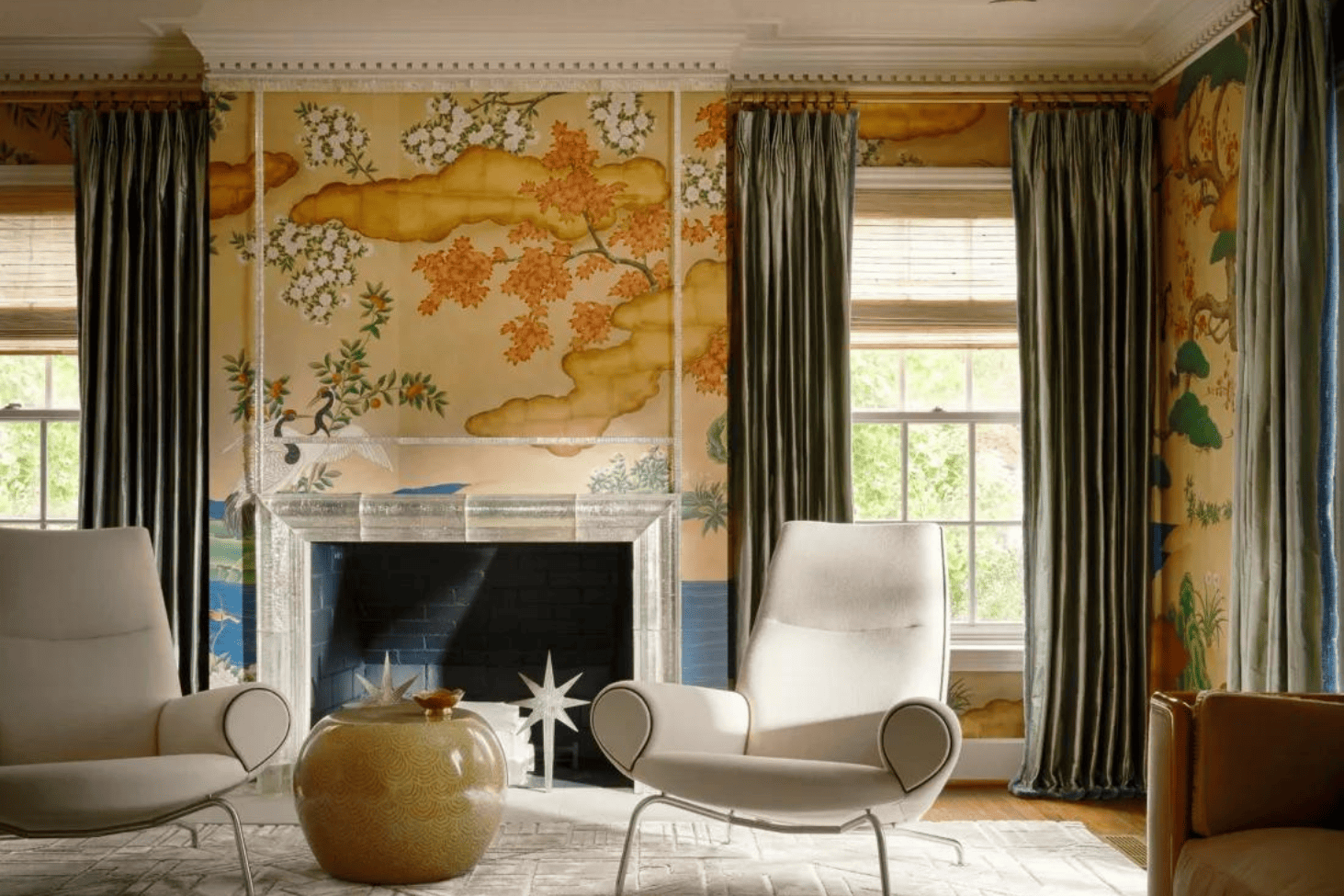 Elegant living room designed by Laura Lee Clark