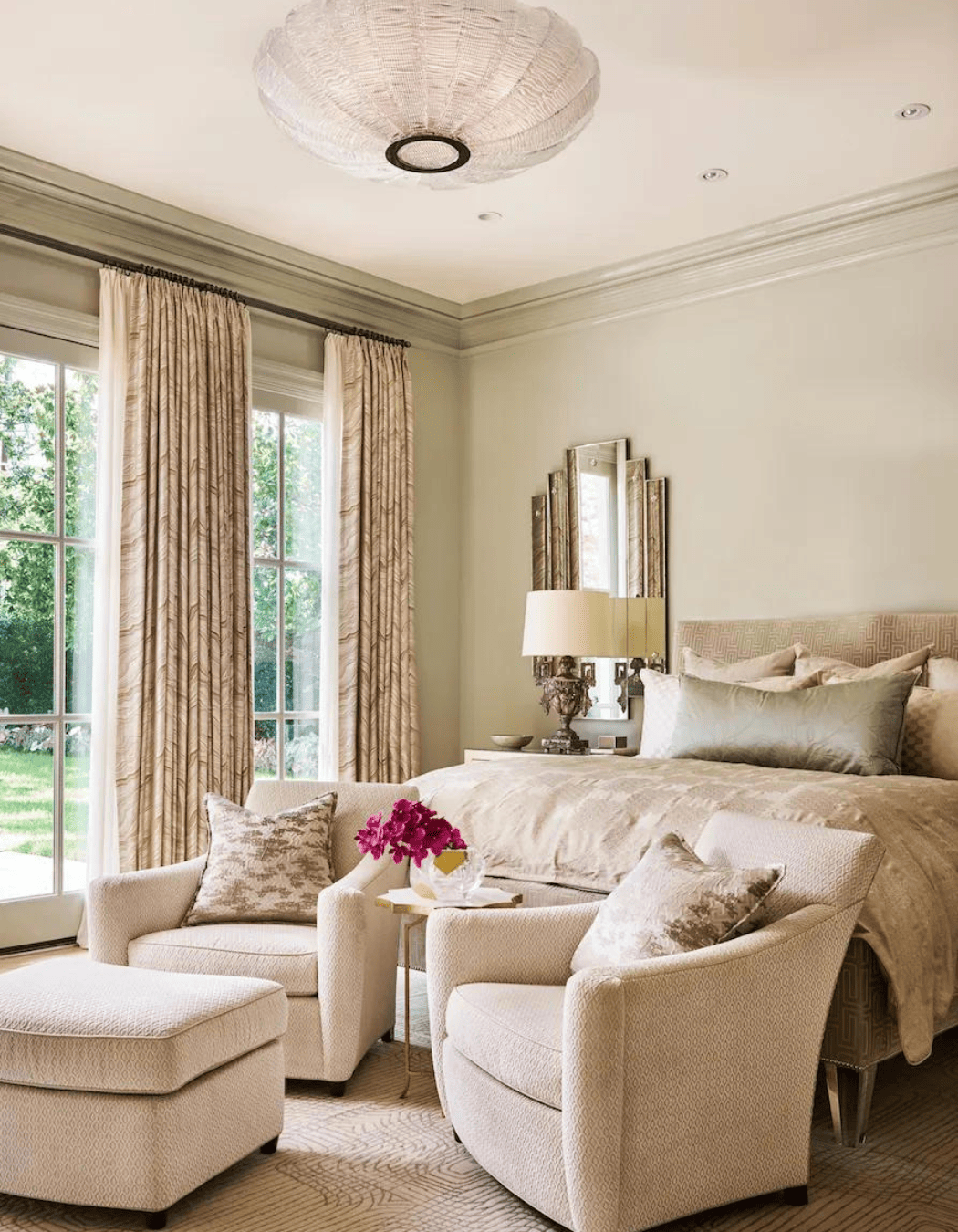 Elegant bedroom designed by Laura Lee Clark