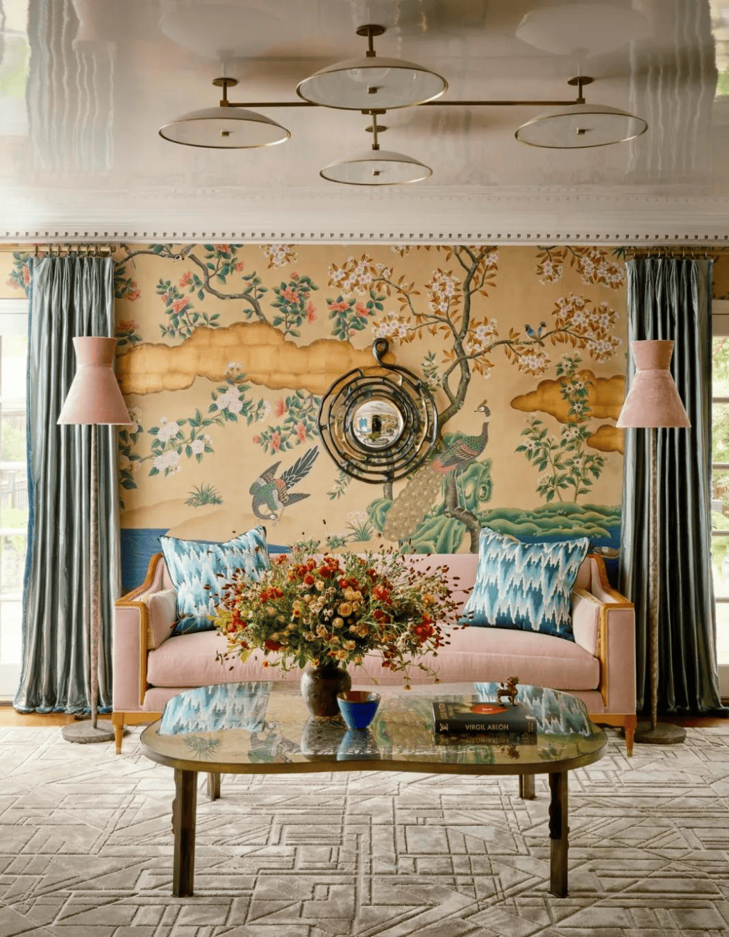 Elegant living room designed by Laura Lee Clark