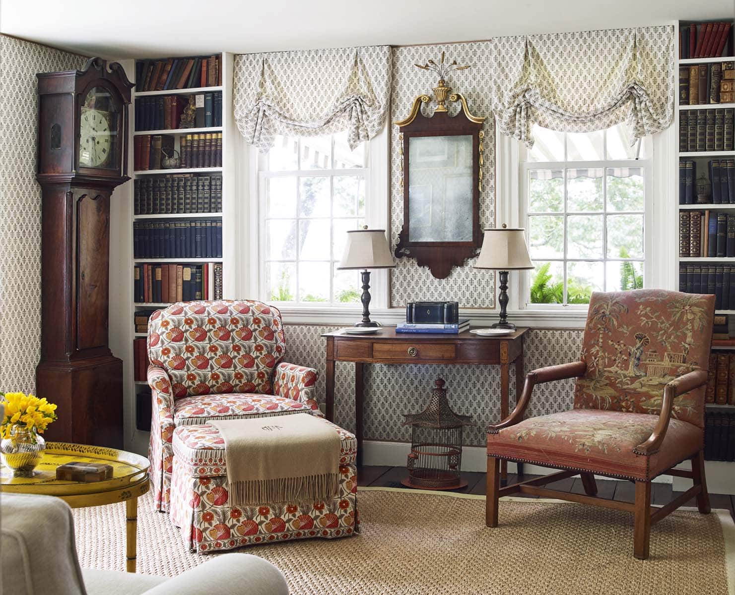 Connecticut River House residence living room interior design by Cathy Kincaid
