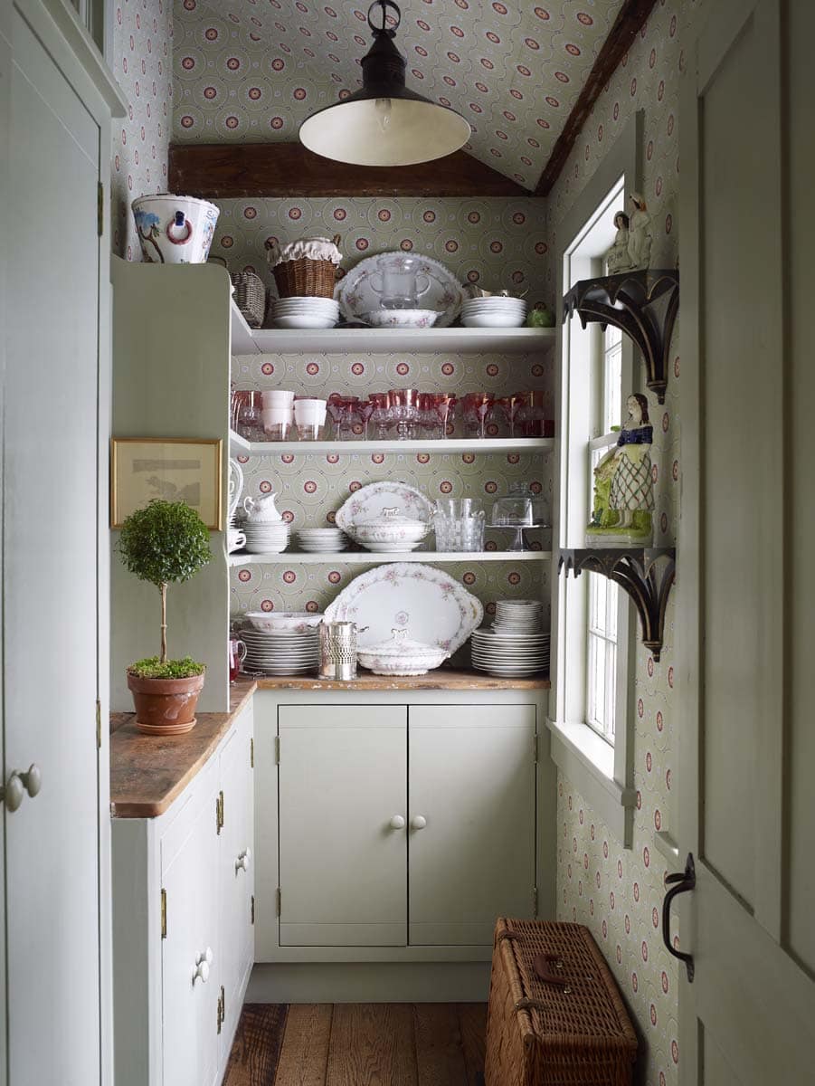 Connecticut River House residence kitchen pantry room interior design by Cathy Kincaid