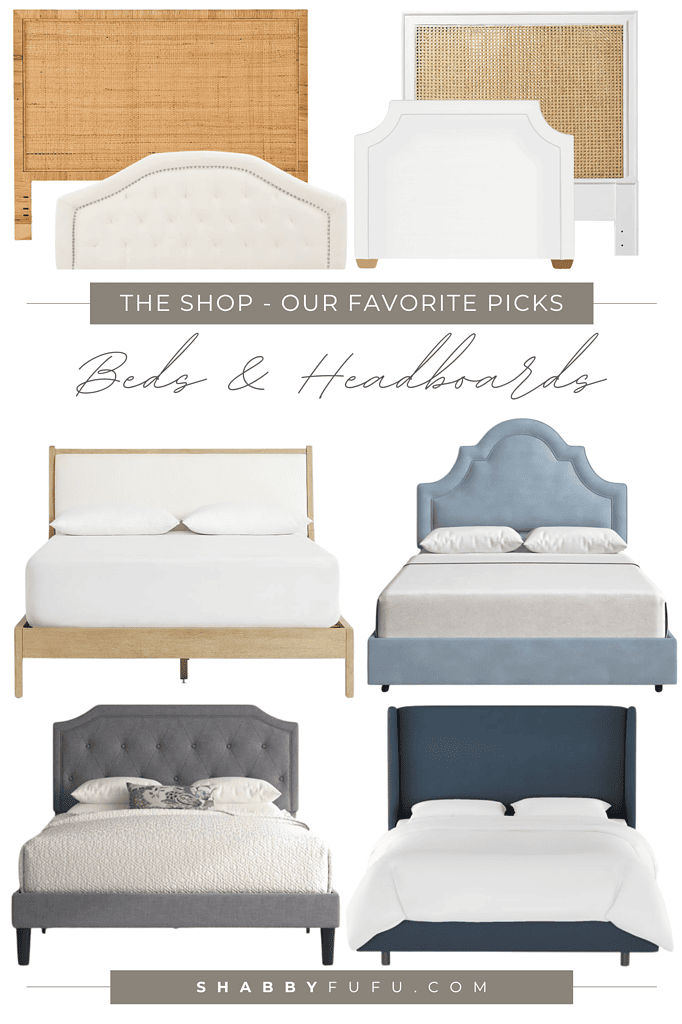 Our Favorite Beds & Headboards featured in Shabbyfufu The Shop 