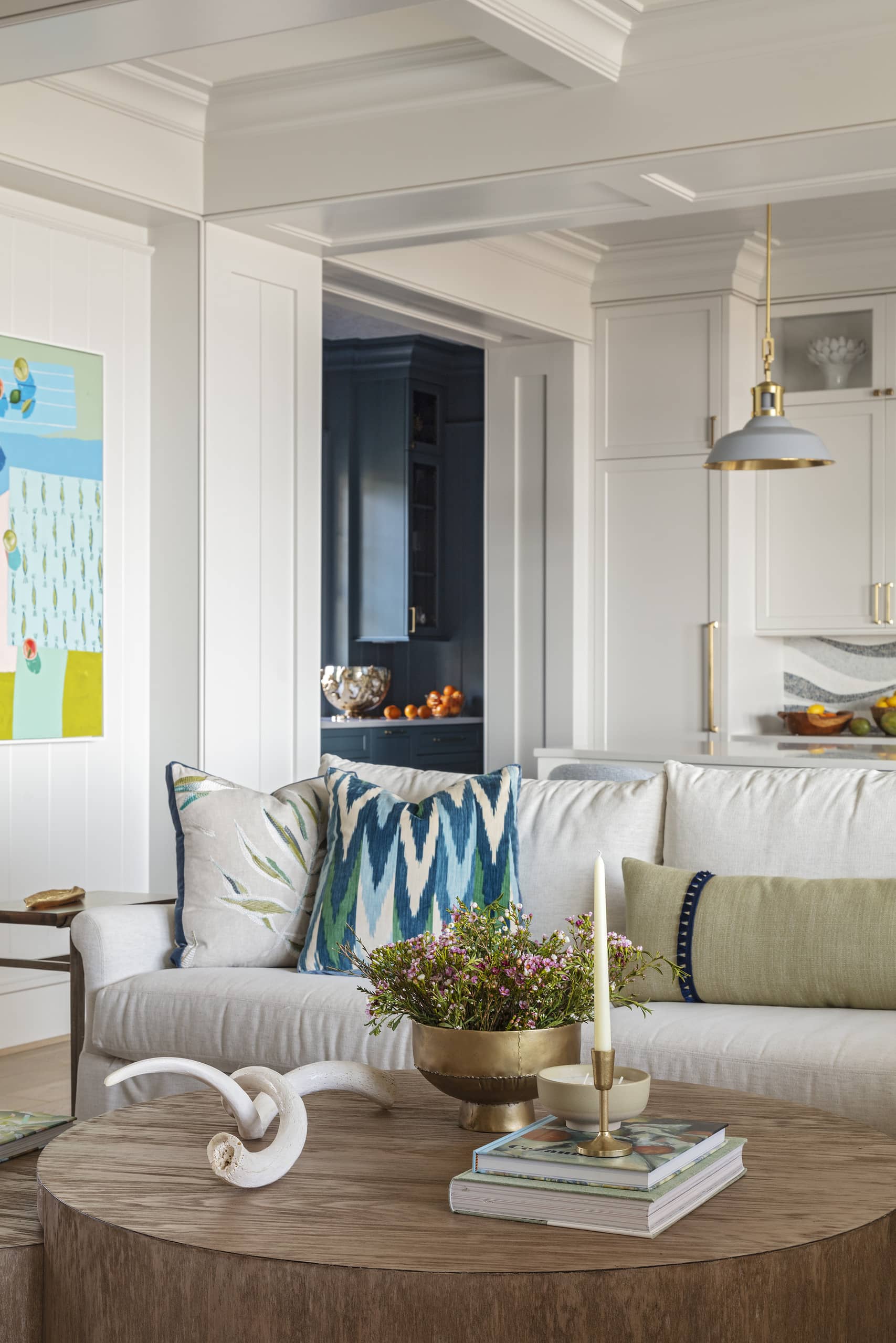 Transitional home tour featuring traditional decor, designed by Margaret Donaldson