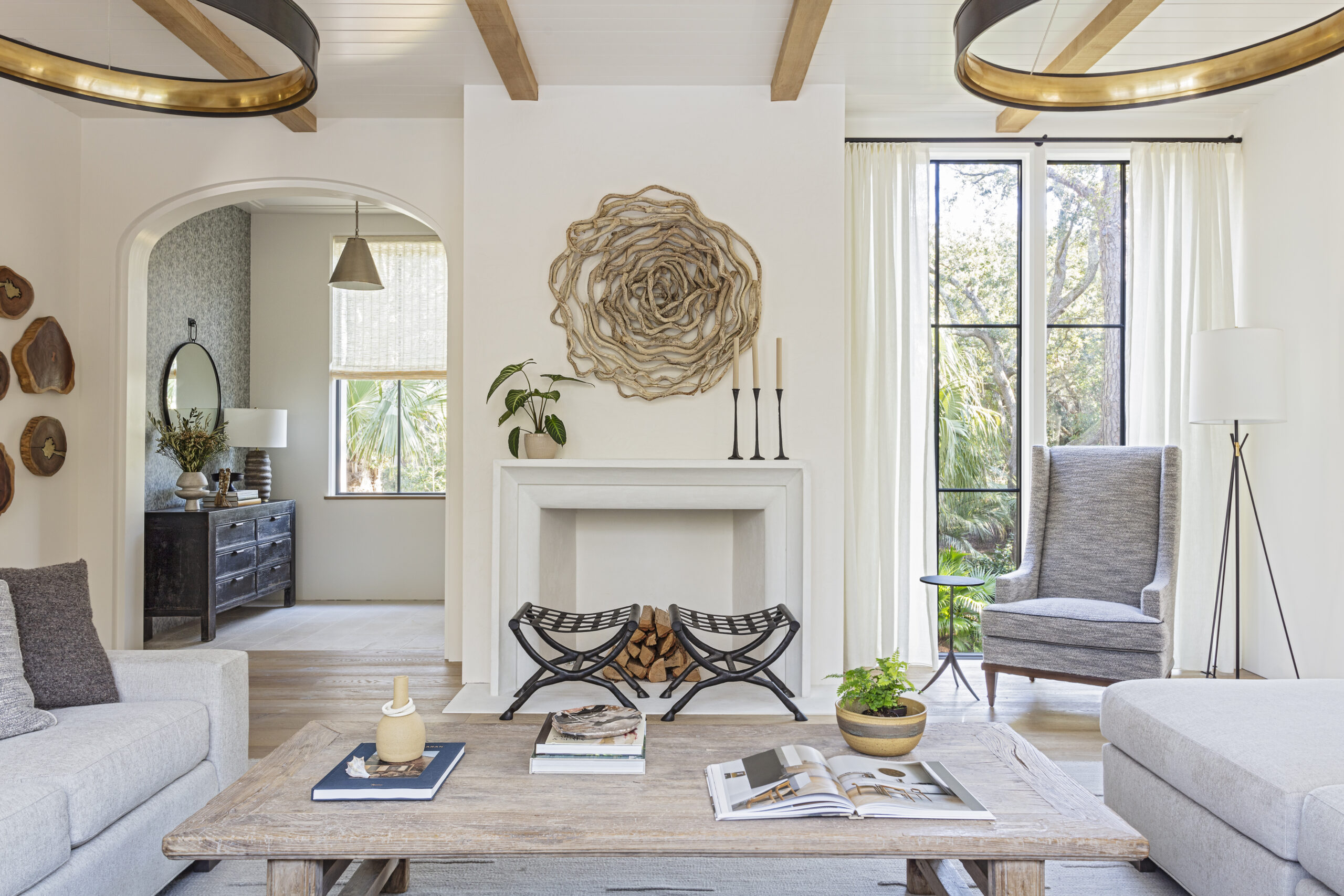 Home tour featuring living room designed by Margaret Donaldson