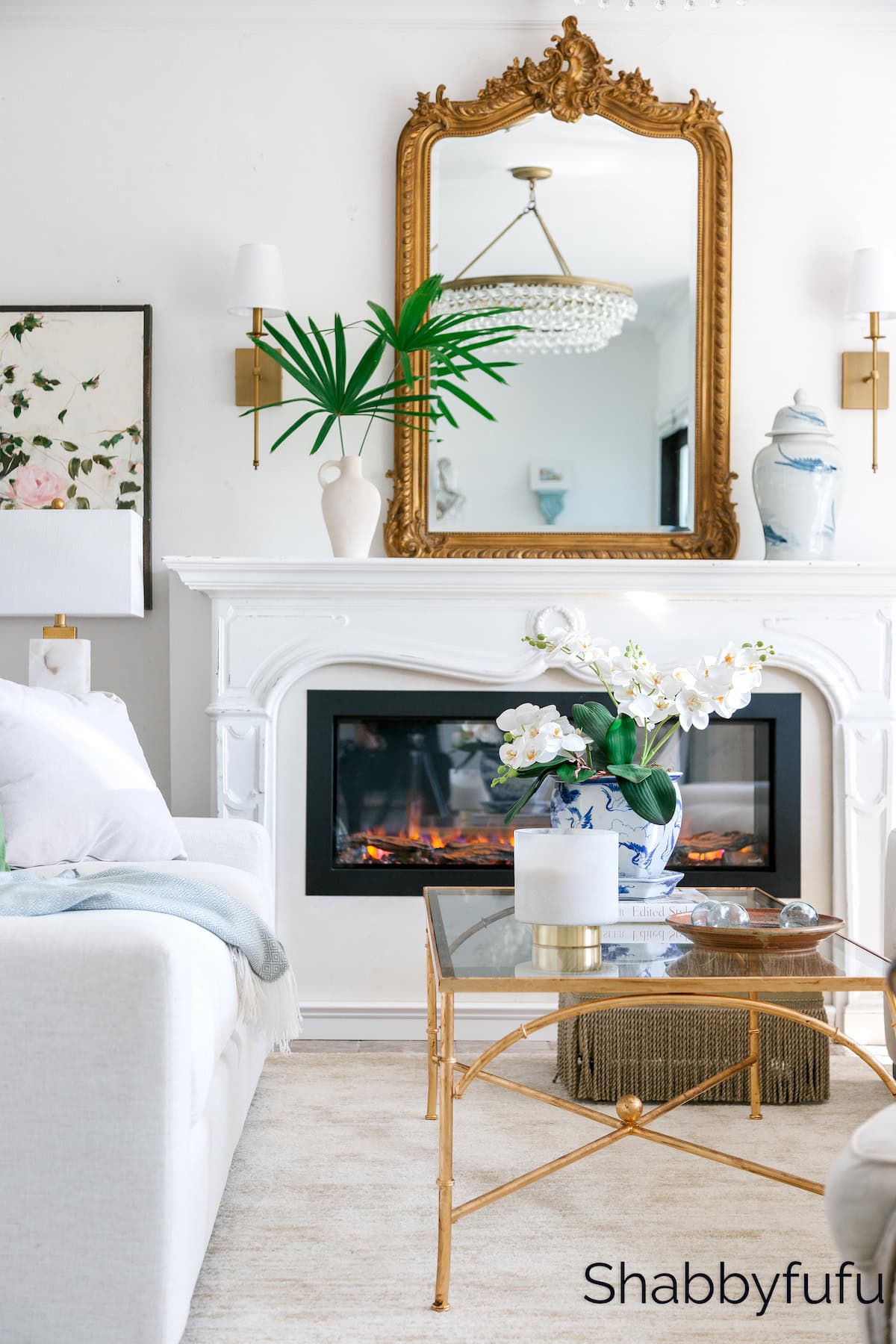 casually elegant French style living room shabbyfufu