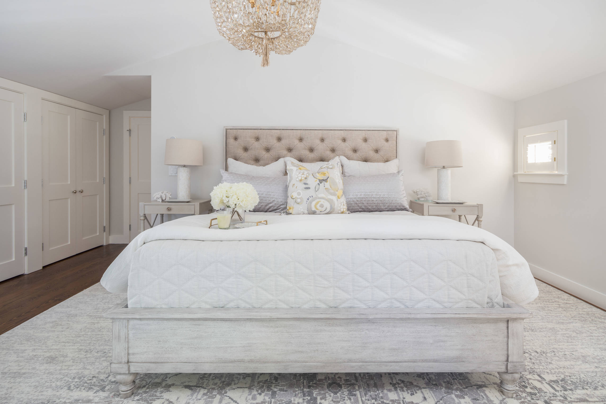 Refined Beach Style bedroom