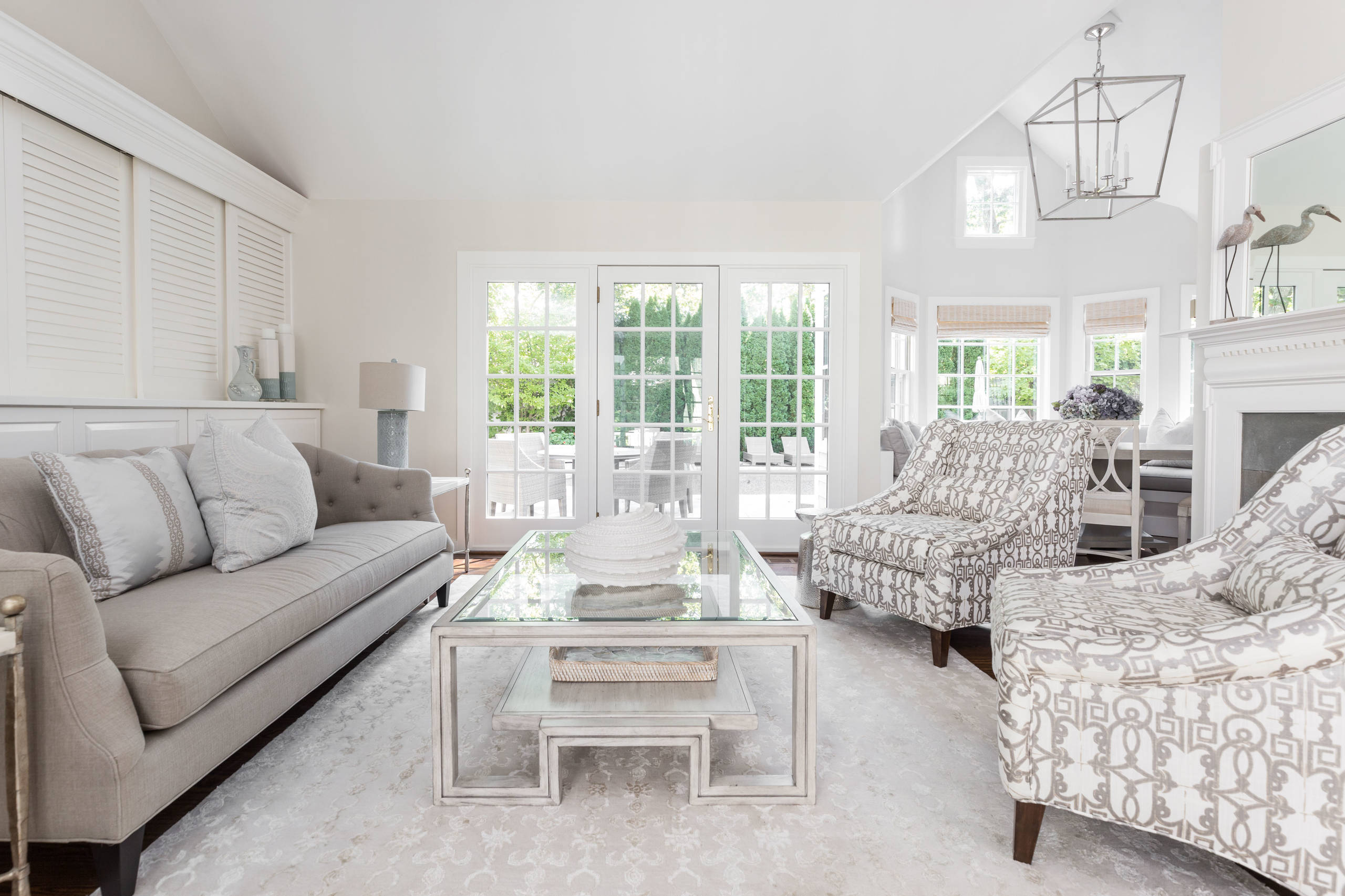 Refined Beach Style Living Room