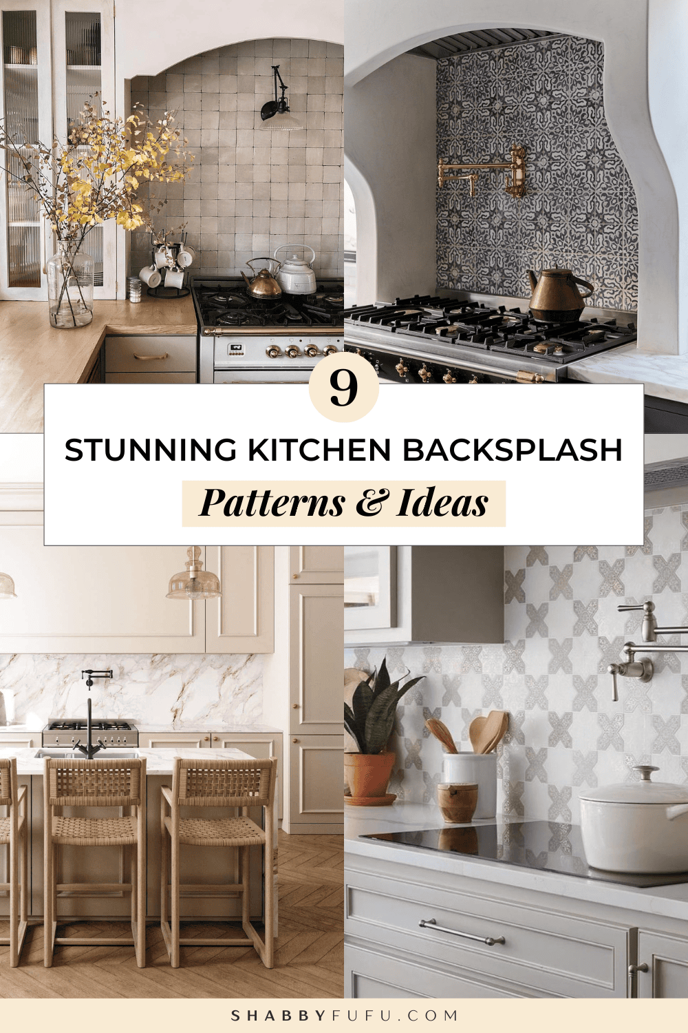 9 Stunning Trending Kitchen Backsplash Patterns \u0026 Ideas! - shabbyfufu.com, image size:1000x1500