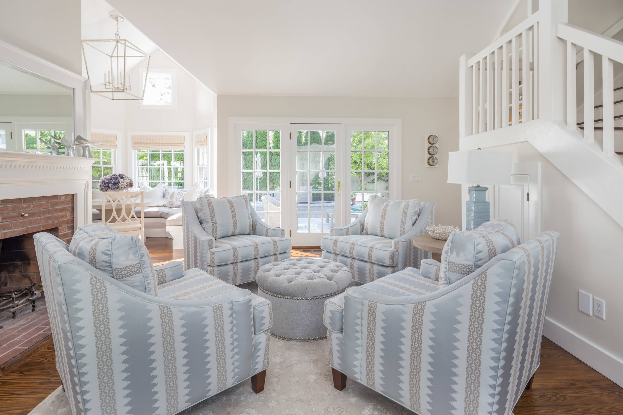 Refined Beach Style Living Room