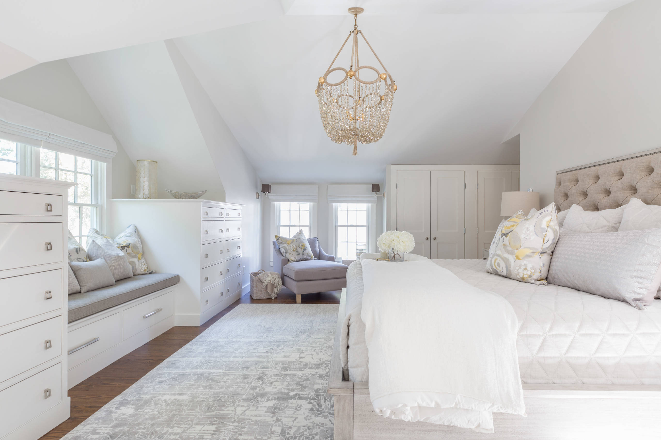 Refined Beach Style bedroom