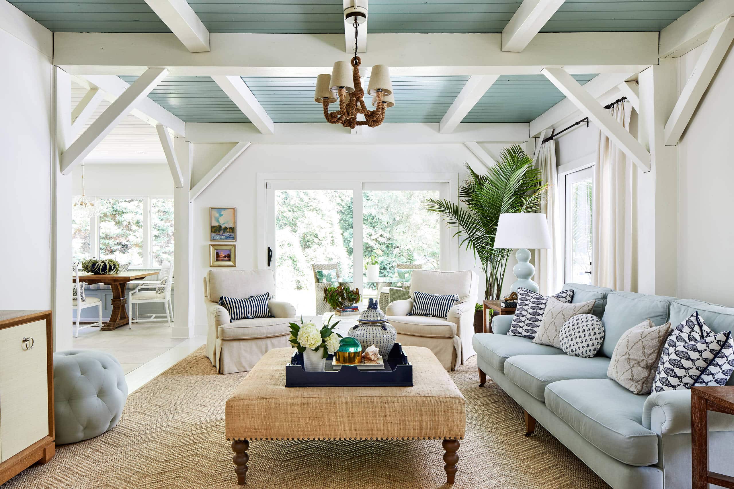 Gibson Island home tour featuring costal style interior decor