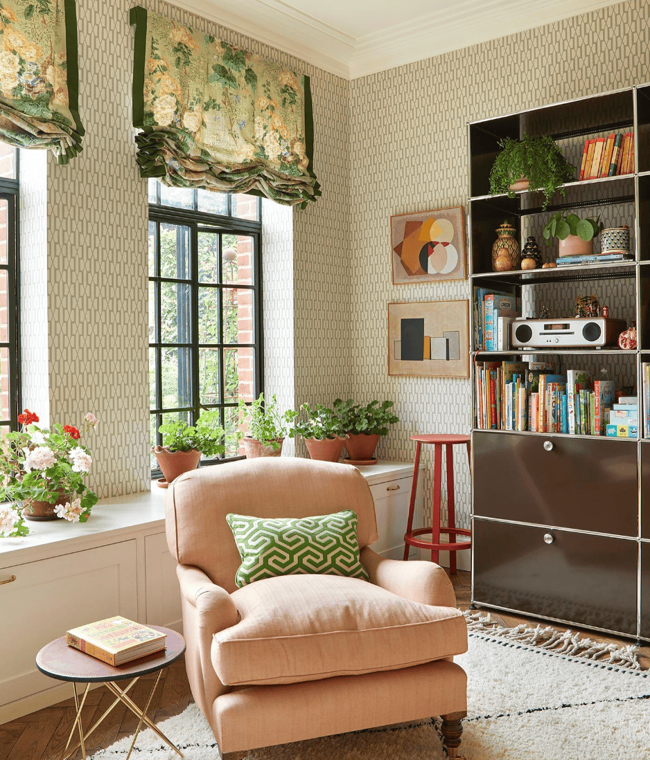 grandmillennial green in home decor