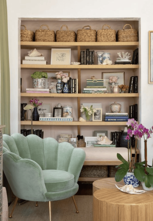 grandmillennial green in home decor