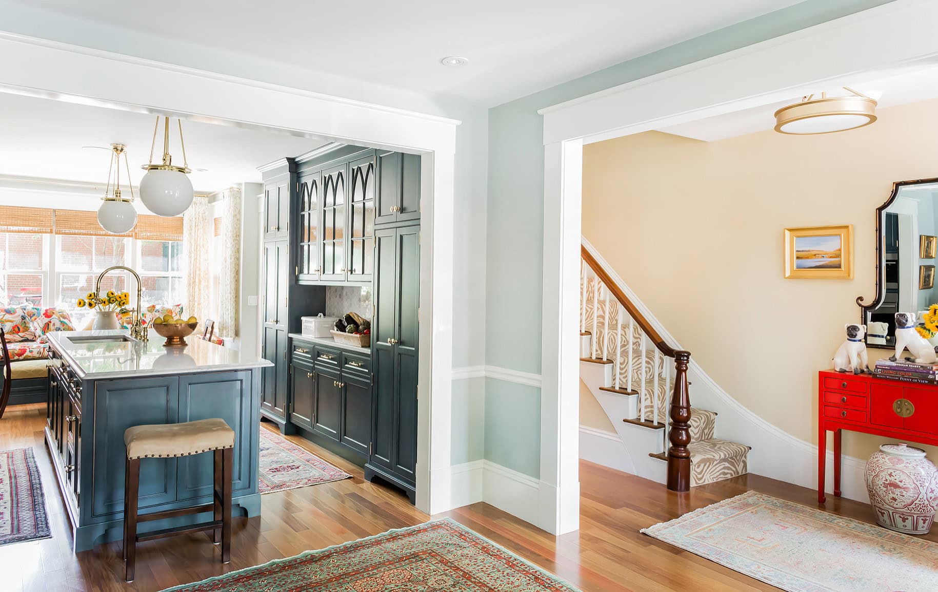 Kitchen in traditional chic style featured in renovation home tour