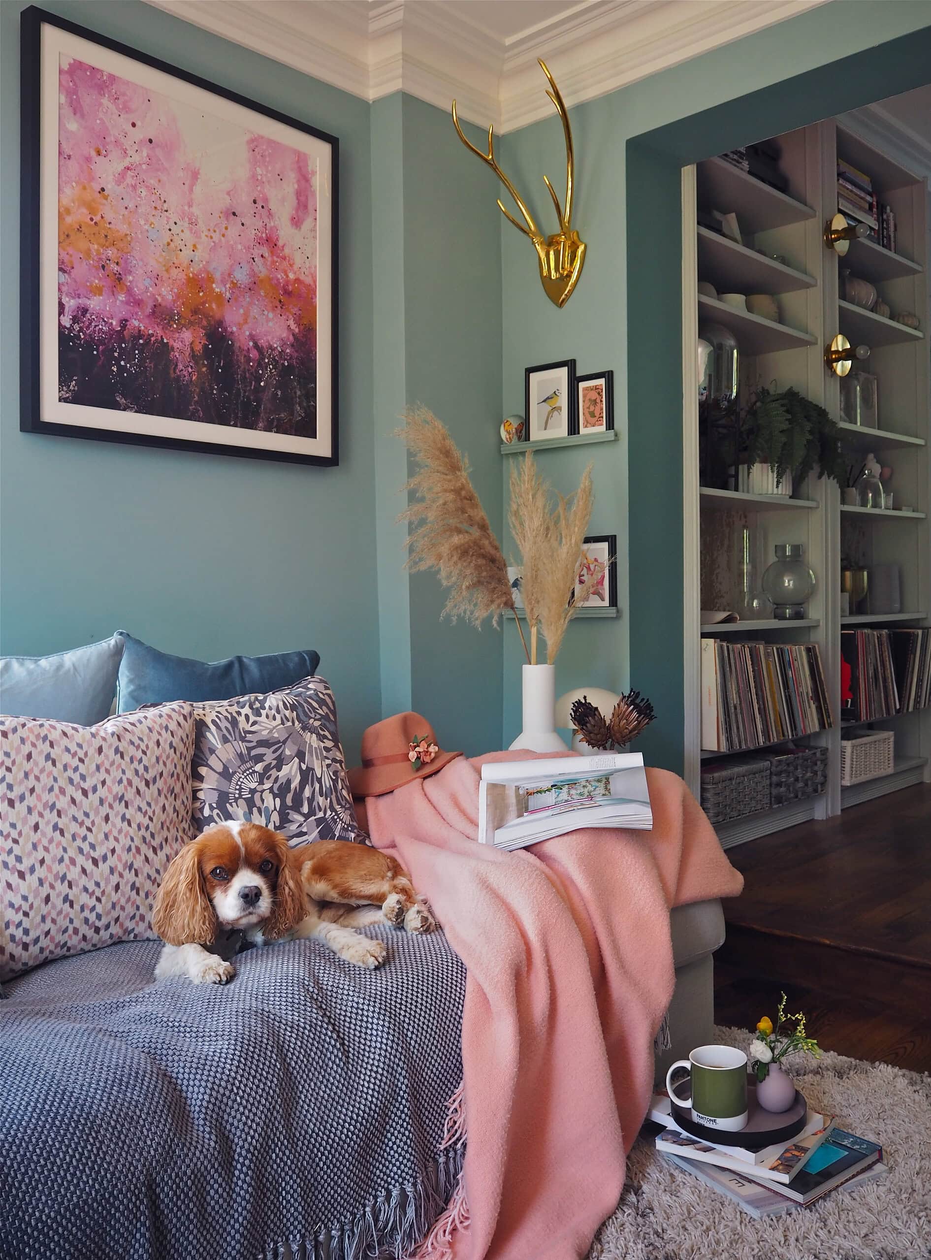 grandmillennial green in home decor