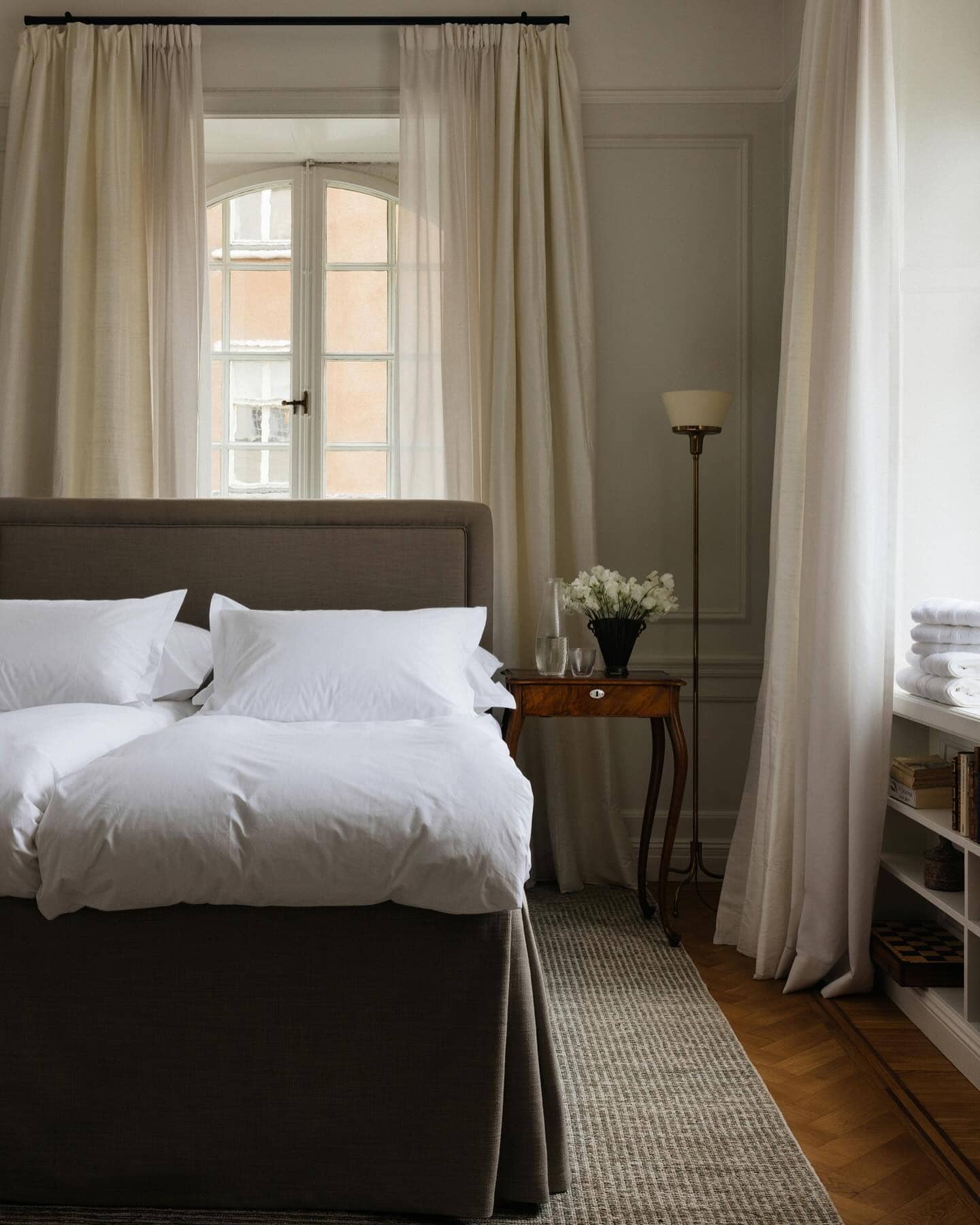 stylish bedrrom featured in tips on how to avoid common decorating mistakes