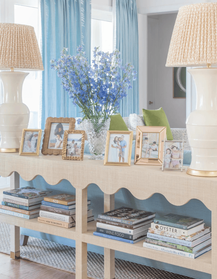 stylish living room featured in tips on how to avoid common decorating mistakes