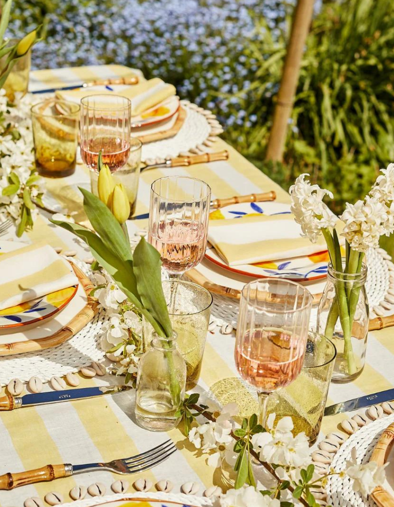 Outdoor table styling featured as a summer decor idea