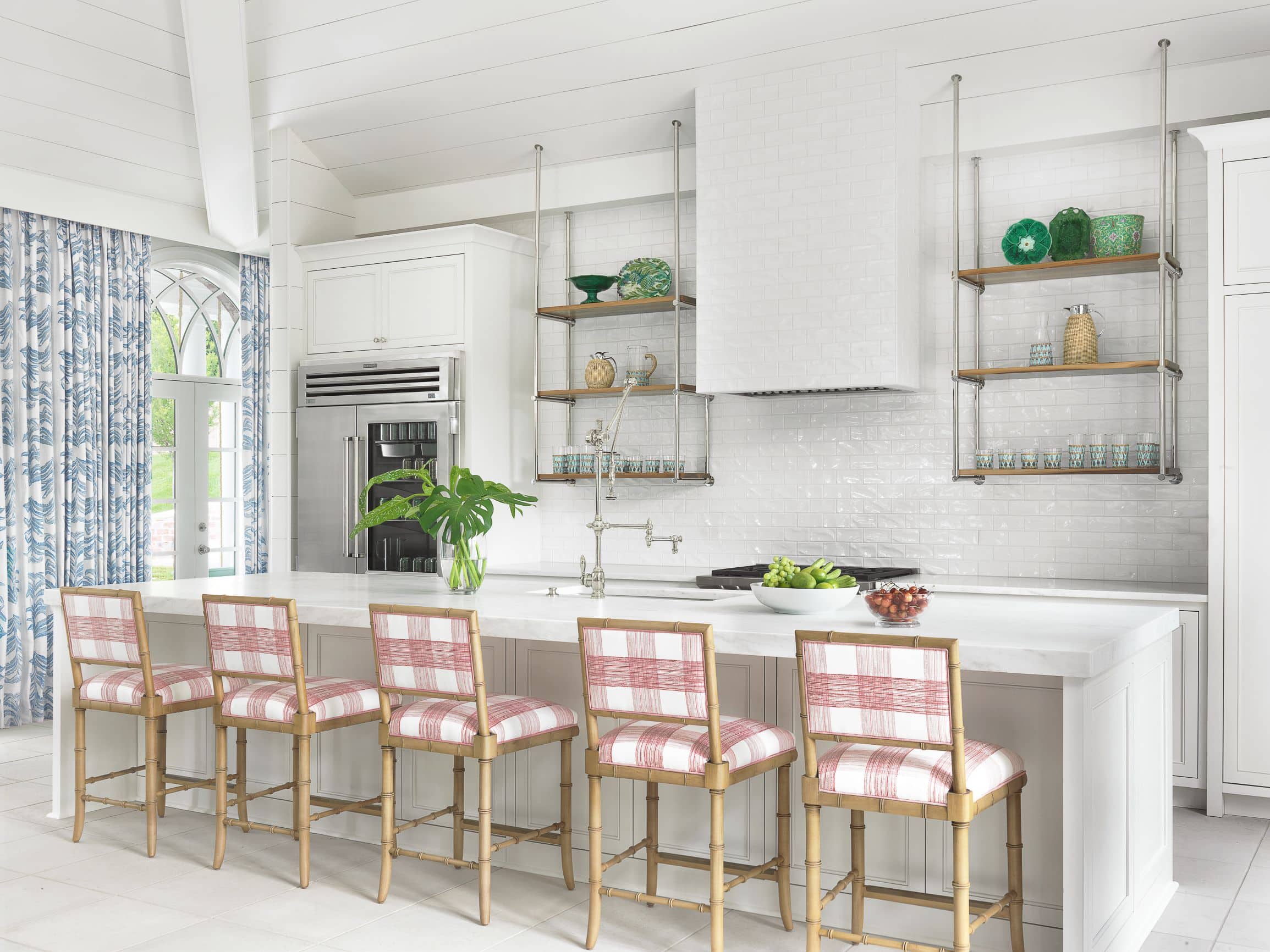 Amy Studebaker interior design featuring a colorful kitchen