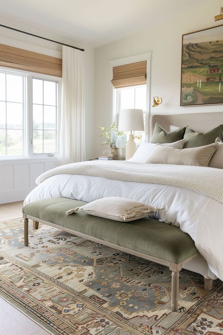 Decorating with neutrals example featuring elegant classy neutral bedroom